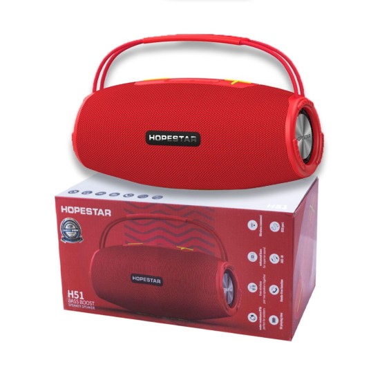 Hopestar Bluetooth Speaker H51 Red Hopestar Bluetooth Speaker H51 Red